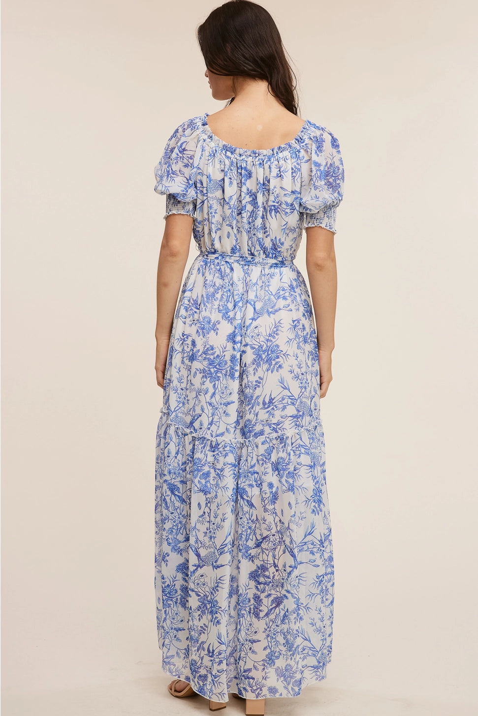 Garden Muse Off-Shoulder Maxi Dress ID425
