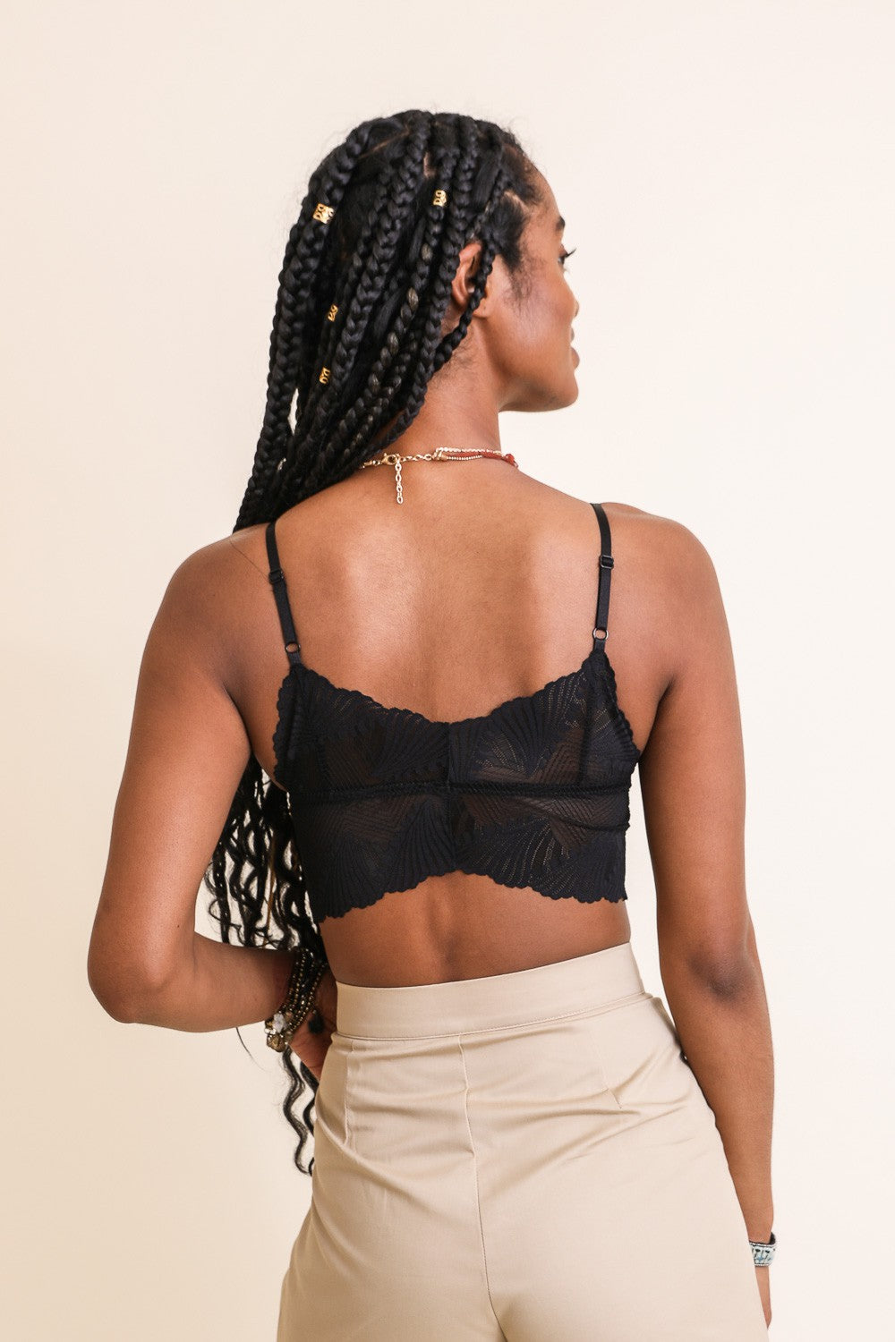 Butterfly Scallop Lace Bralette YL-5610-C