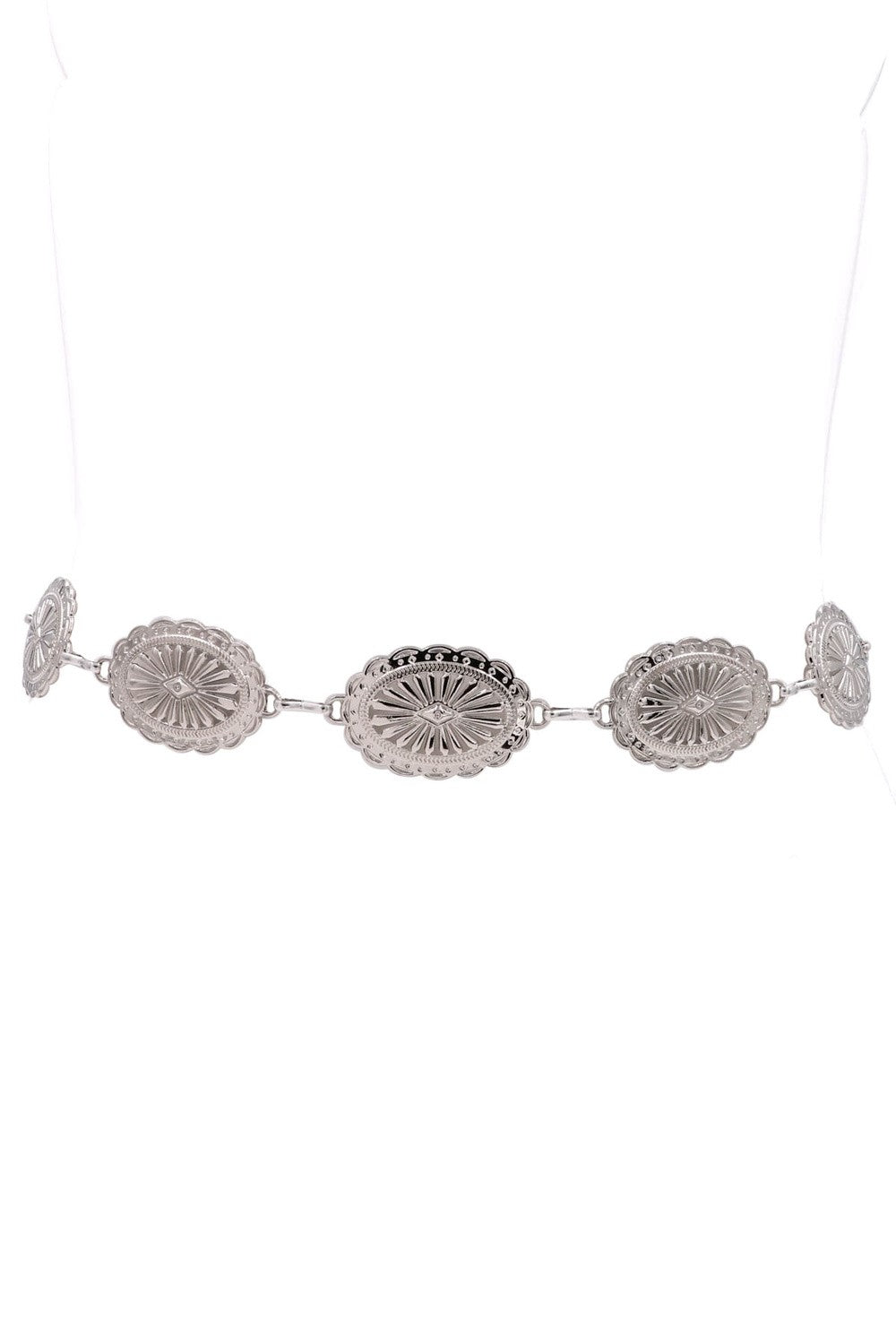 Metal Western Concho Chain Belt 43685-