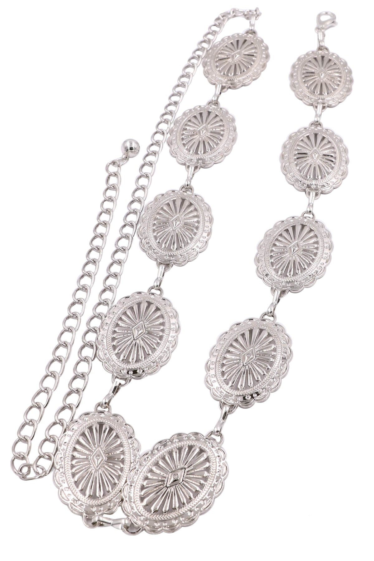 Metal Western Concho Chain Belt 43685-