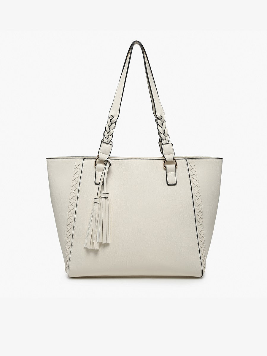 Lisa Structured Tote W/ Braided Accents M2351