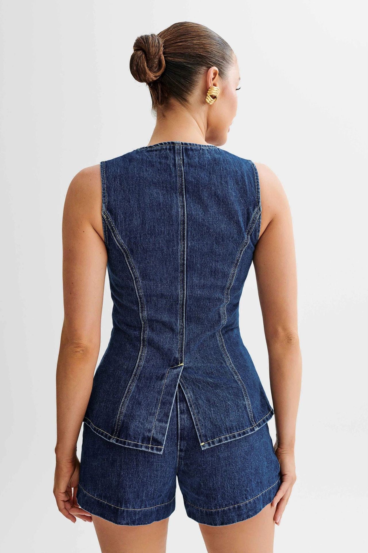 Denim Short Set BYC-16881-3-C
