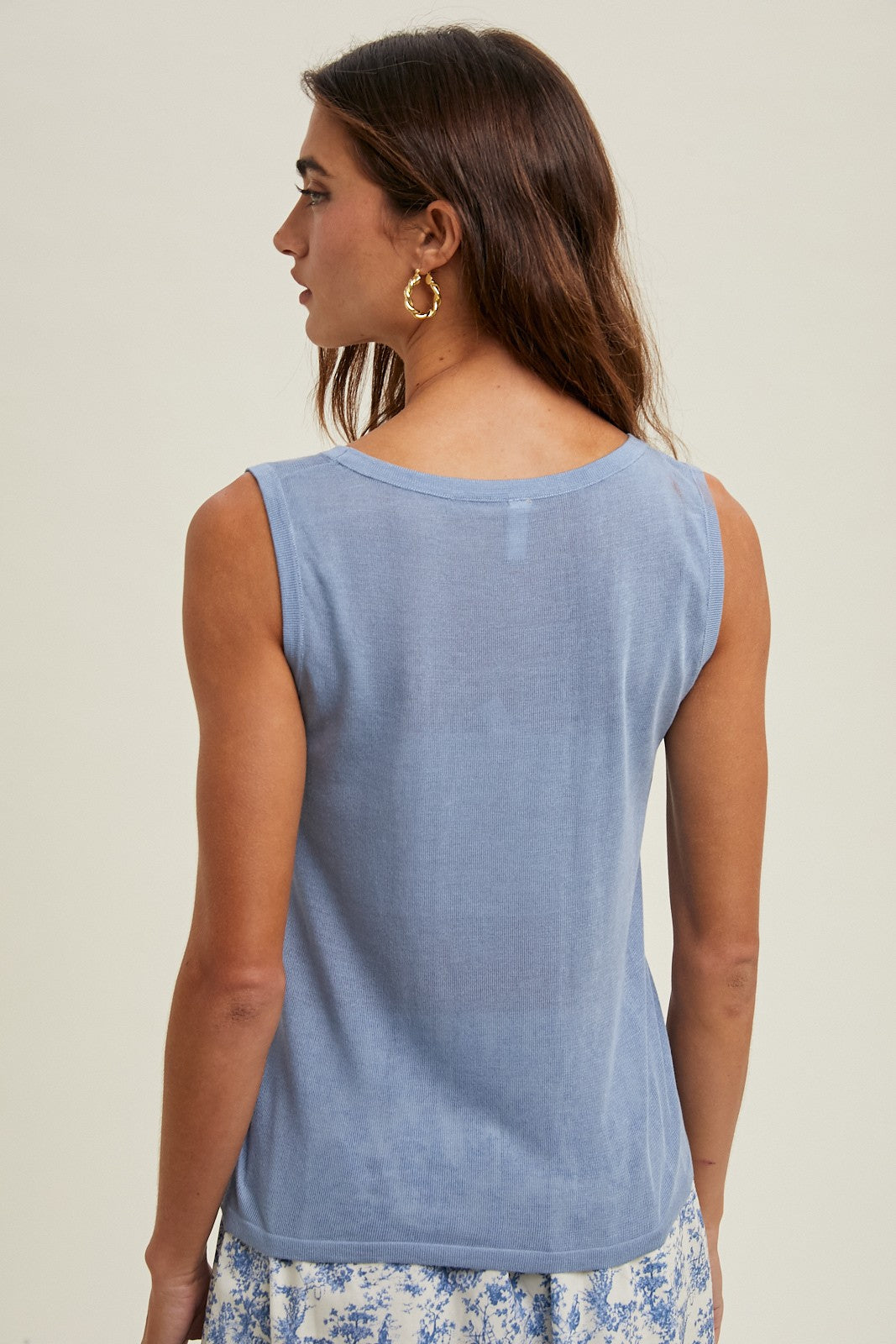 Lightweight Sweater Tank Top WL24-9927