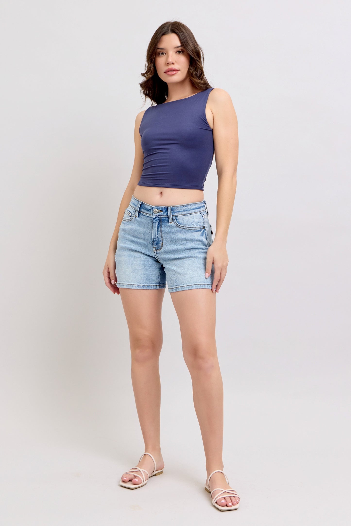 Vintage Wash Dad Shorts 15295