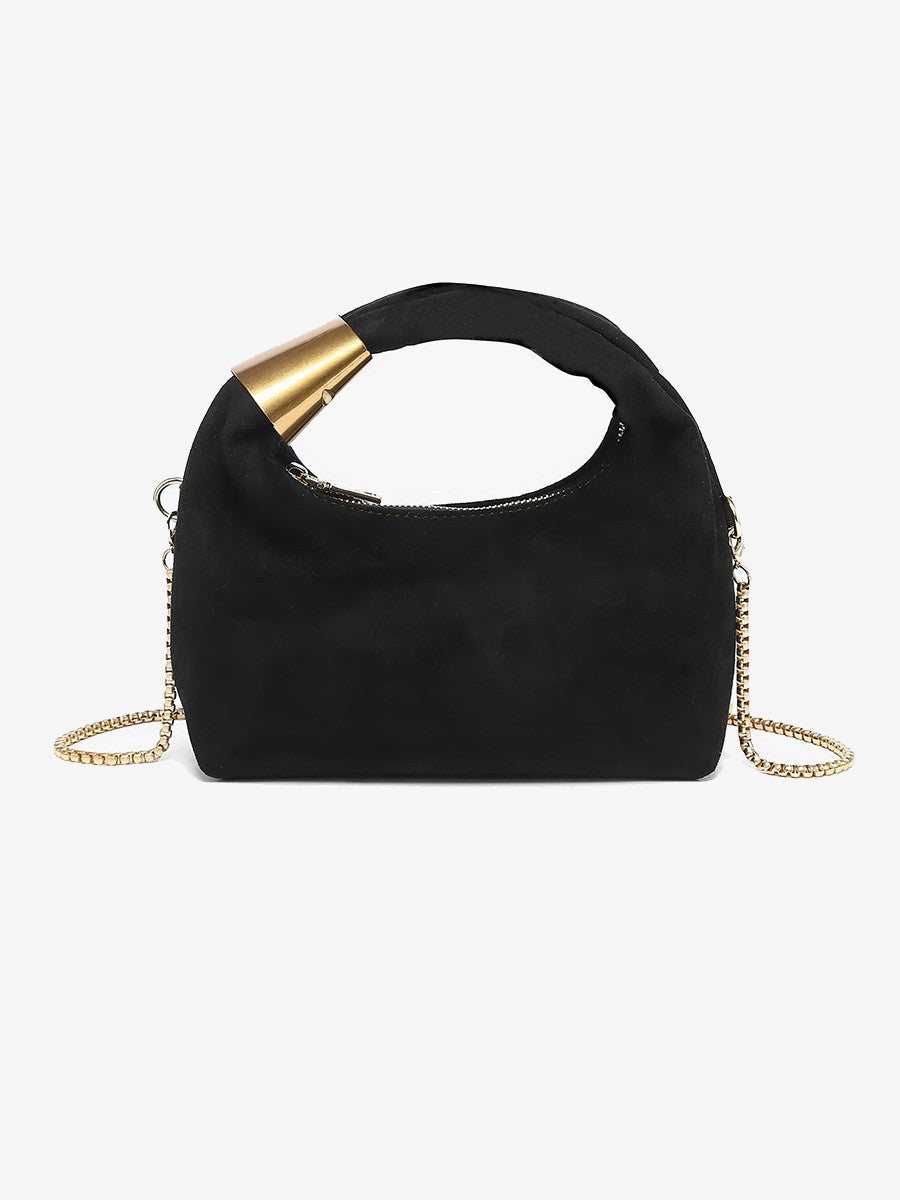 London Soft Suede Top Handle Crossbody Bag JN2771