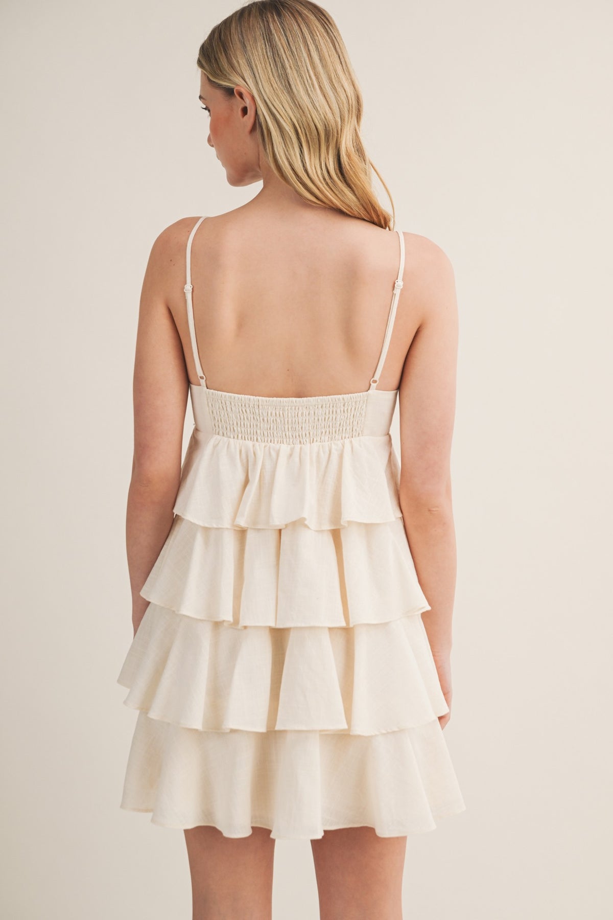 Tiered Ruffle Mini Dress S26108