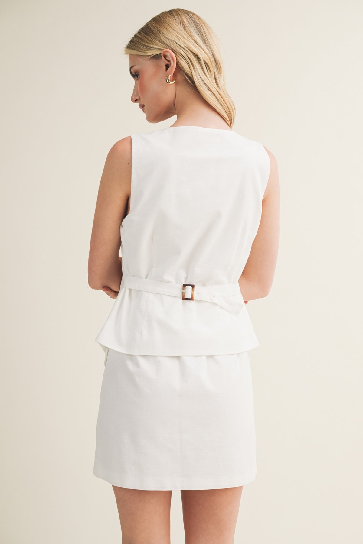 Woven Two-fer Midi Dress S26150