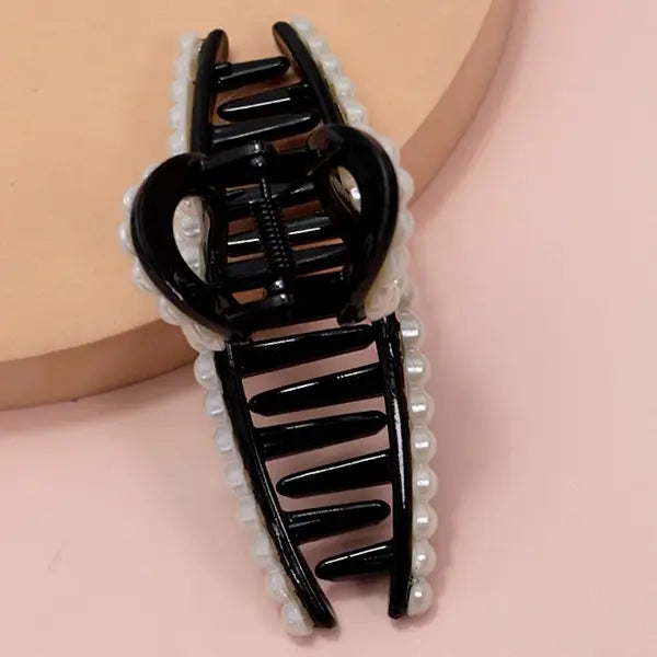 Classic Pearl Hair Claw Clips 40H738