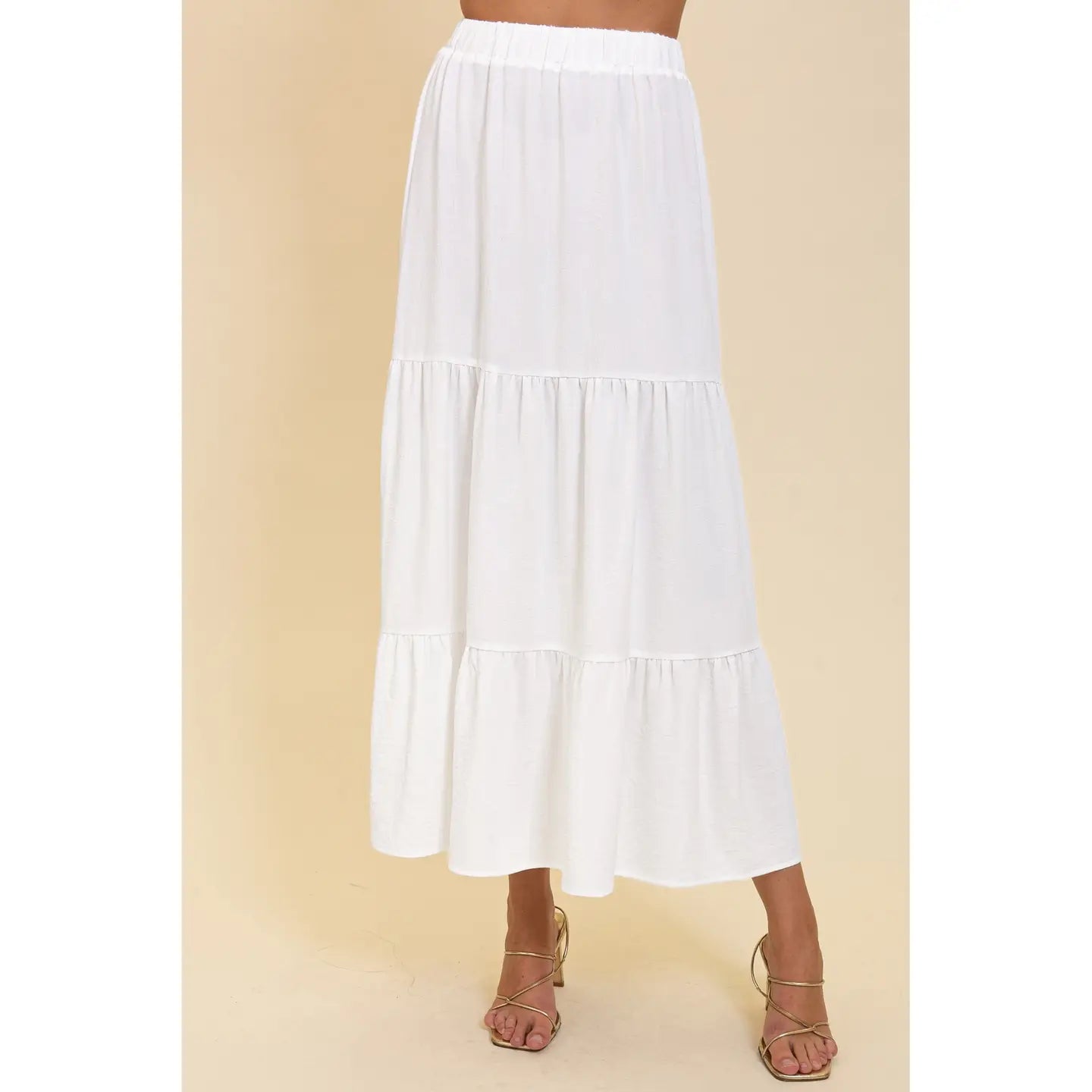 Boho High Waisted Airflow Maxi Skirt WS8817