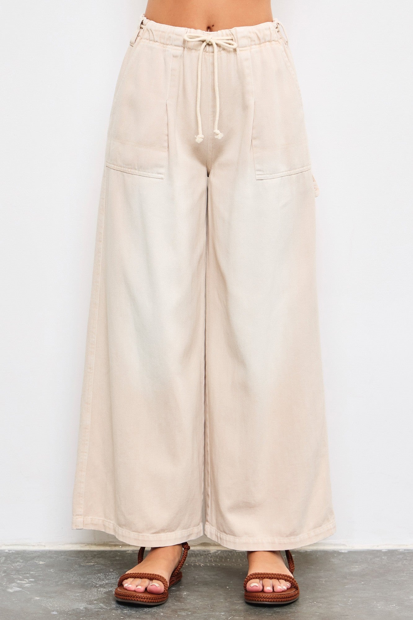 Wide Leg Denim Pants DS0498