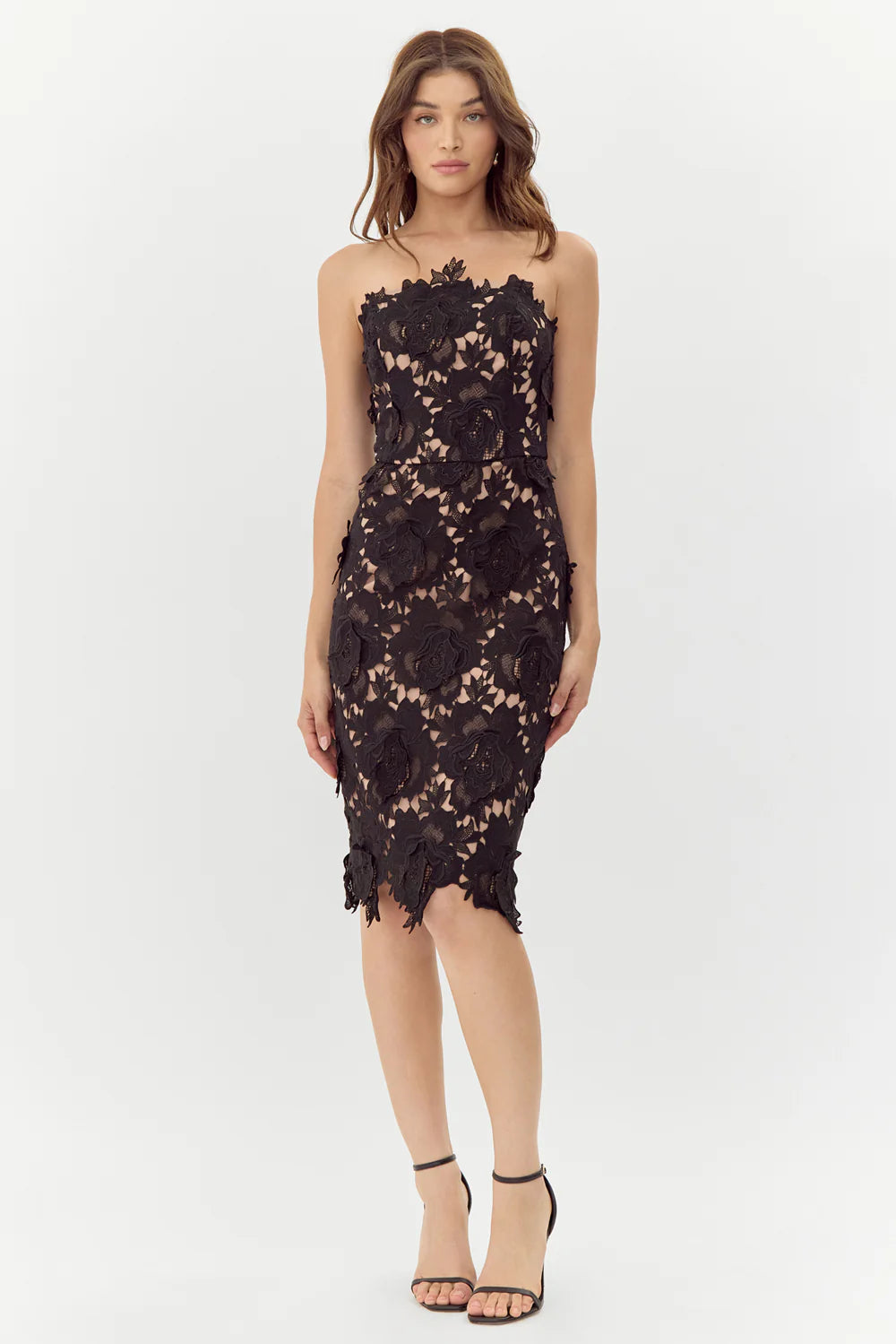 Jade Woven Lace Tube Dress F2411D3364 White Lotus Boutique Jade Woven Lace Tube Dress F2411D3364 White Lotus Boutique