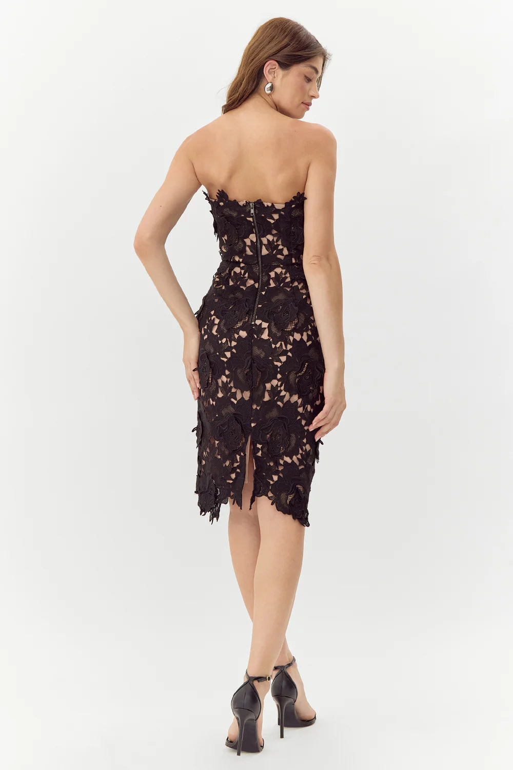 Jade Woven Lace Tube Dress F2411D3364