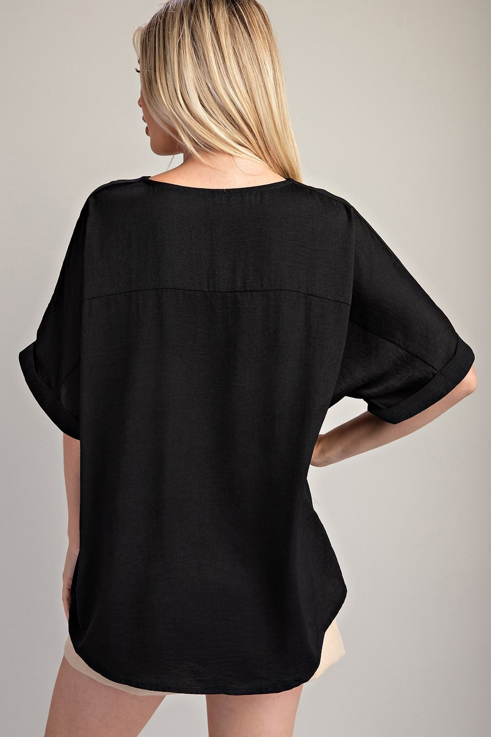 Penelope V-Neck High Low Blouse GT8305