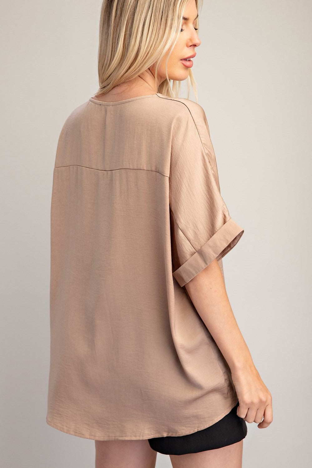 Penelope V-Neck High Low Blouse GT8305