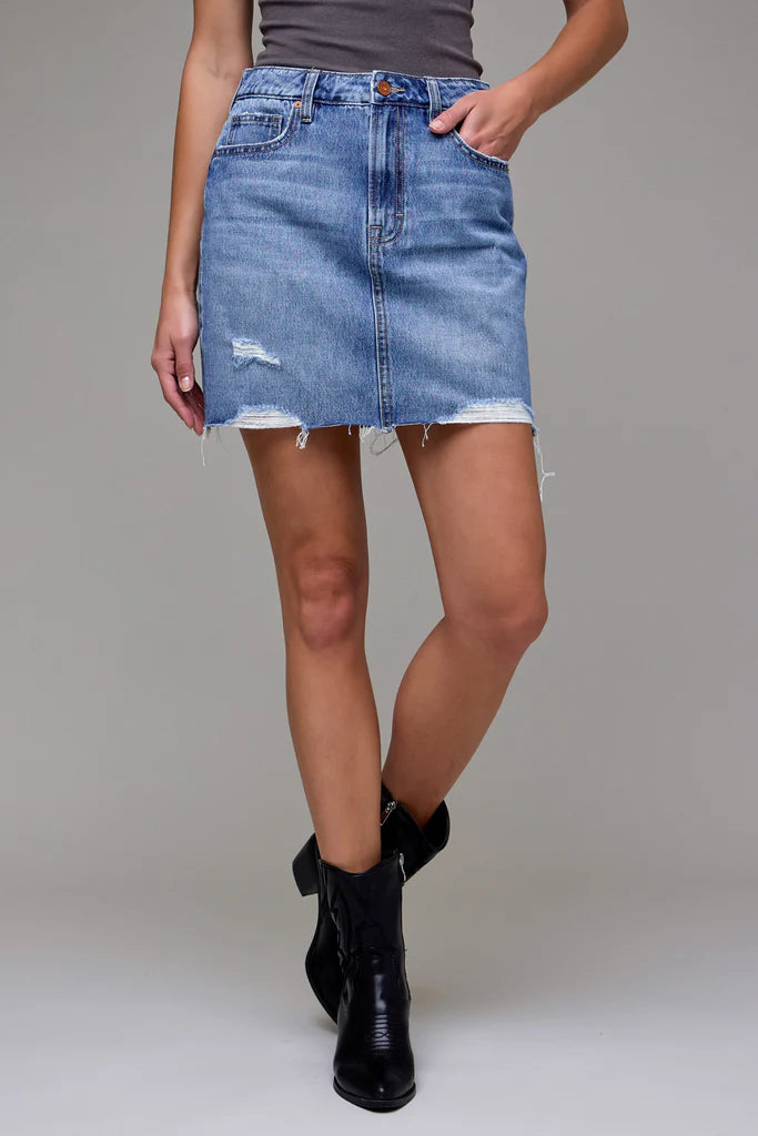 Medium Wash Classic Mini Skirt HD5111-M