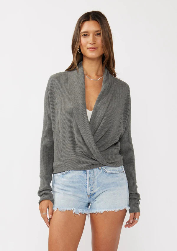 Willa Tie Front Sweater I-51049K-NW
