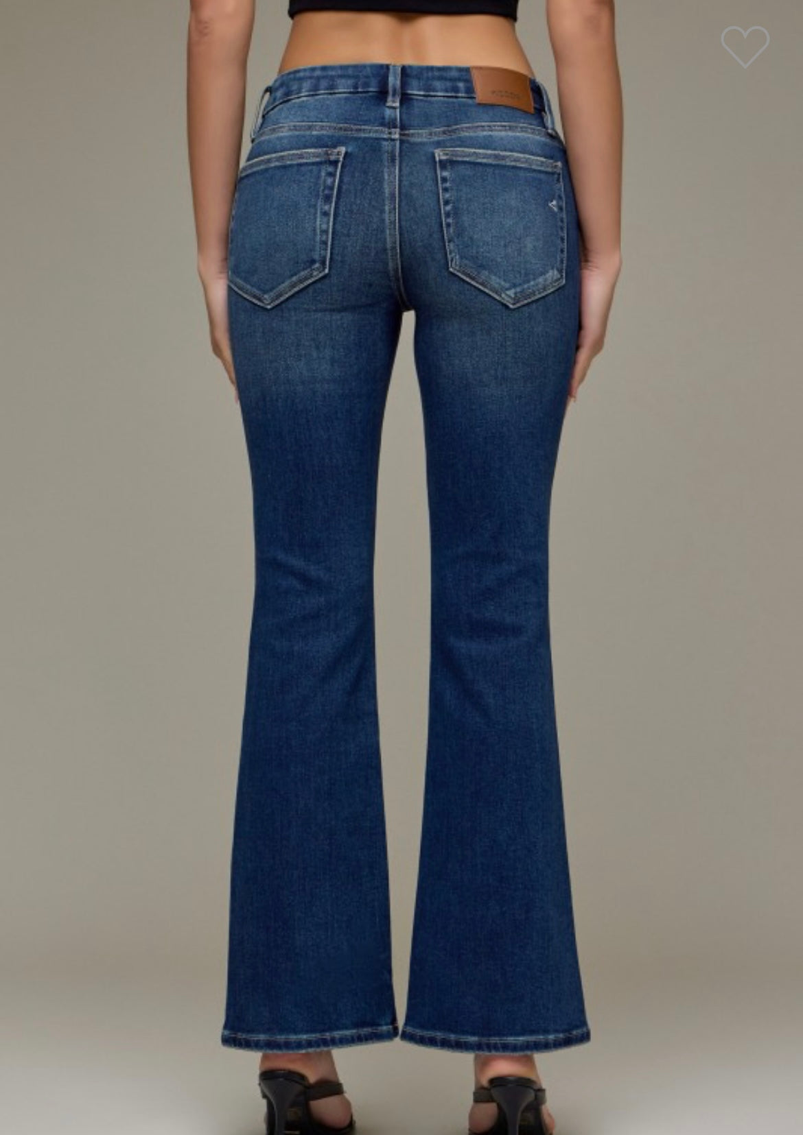 Dark Wash Clean Mid Rise Bootcut HD3391-DK