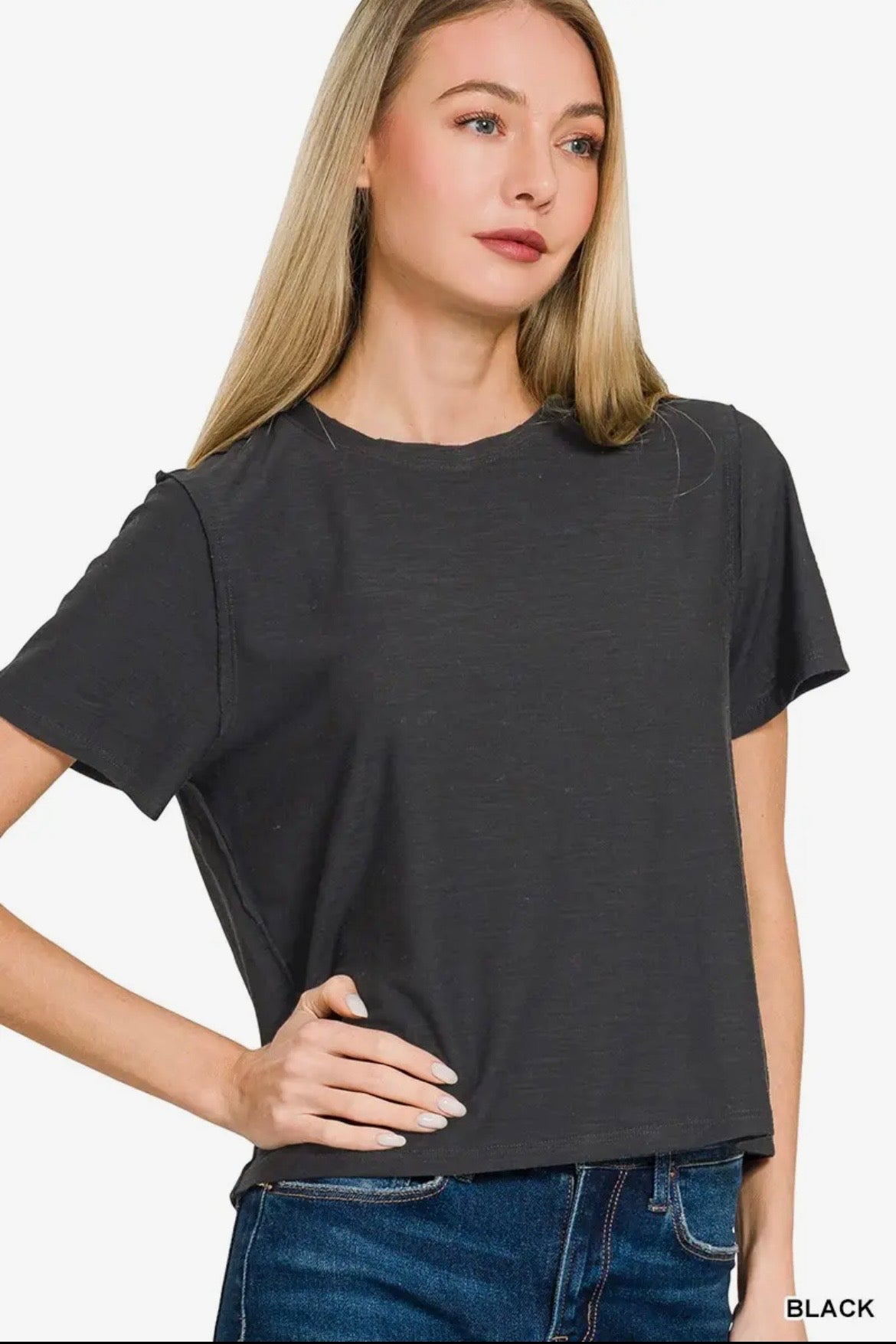 Slub Short Sleeve Tee Z1B-CST-3537Y
