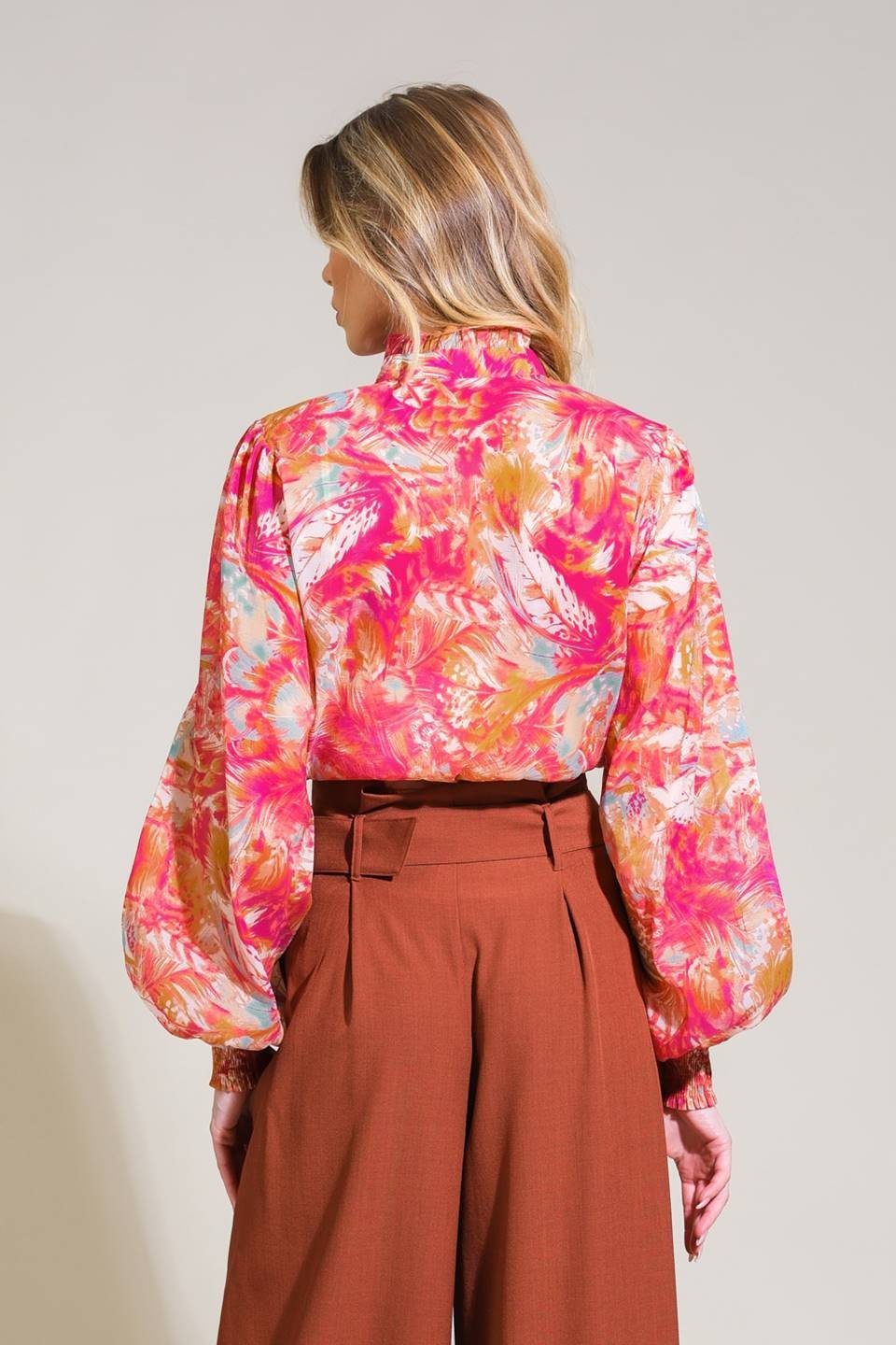 Printed Woven Top IT13233