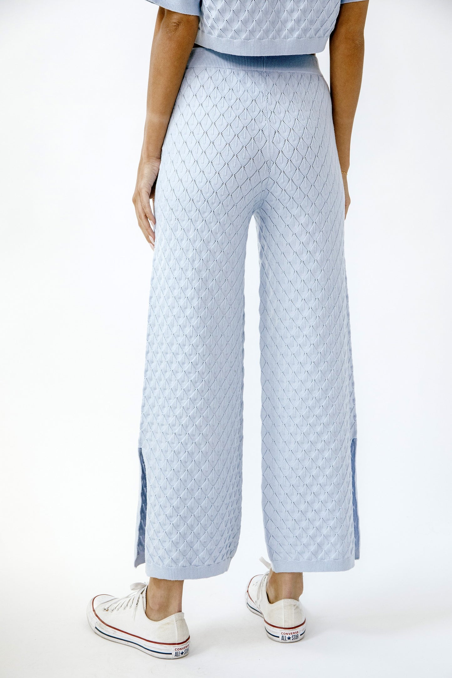 Diamond Knit High Waist Pants LP2346