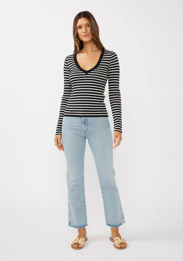 Miranda Striped Sweater I-51119K-TAK