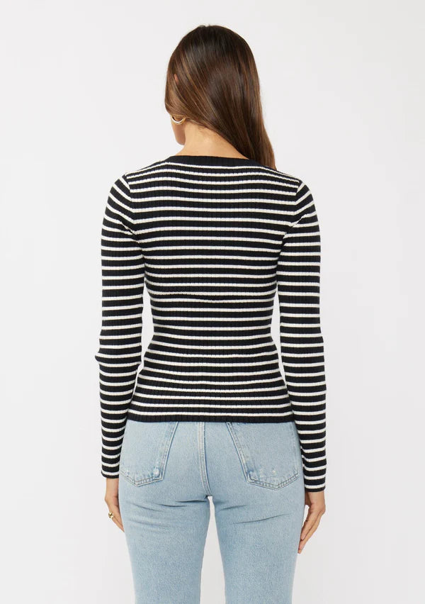 Miranda Striped Sweater I-51119K-TAK