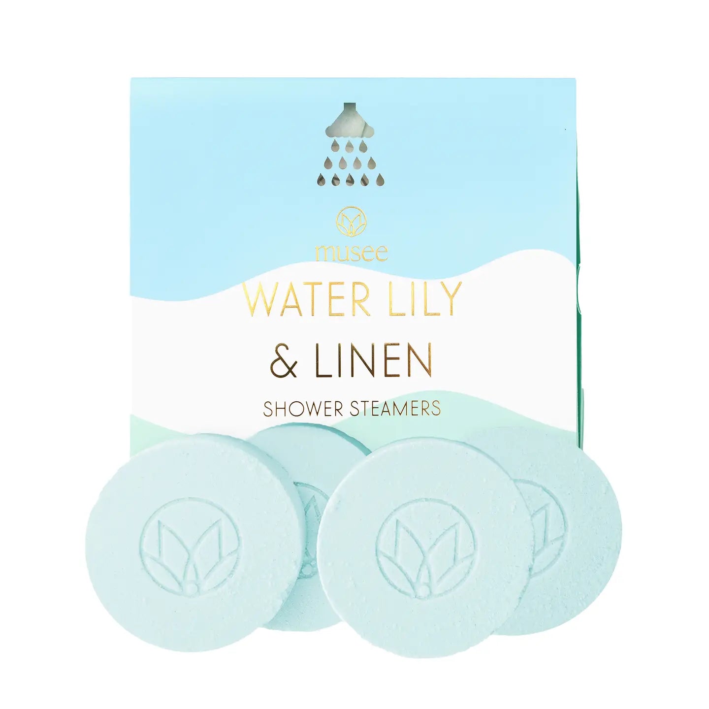 Water Lily & Linen Shower Steamers MTSS004W
