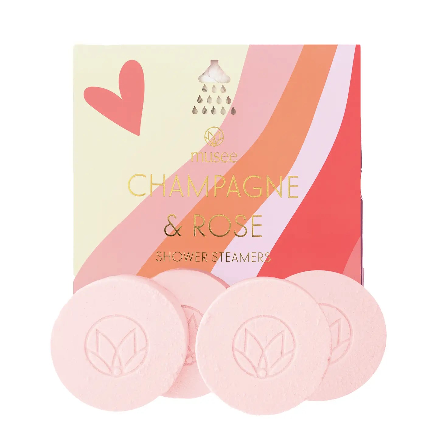 Champagne and Rose Shower Steamers MTSS005W