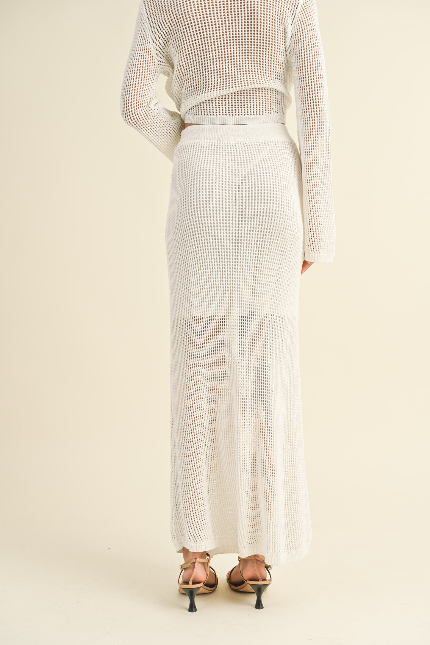 Knitted Long Skirt with Lining S3366ST