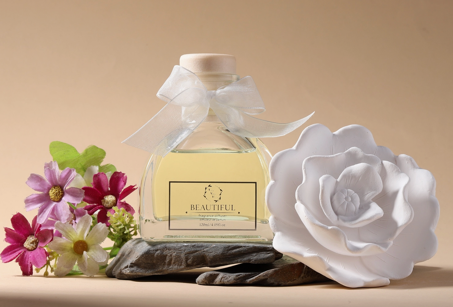 Rose Ceramic Flower Diffuser Gift Set DF-BTF-1431