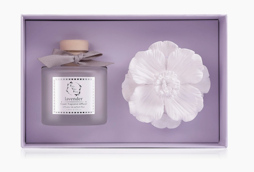 Marigold Ceramic Flower Diffuser Gift Set DF-1419