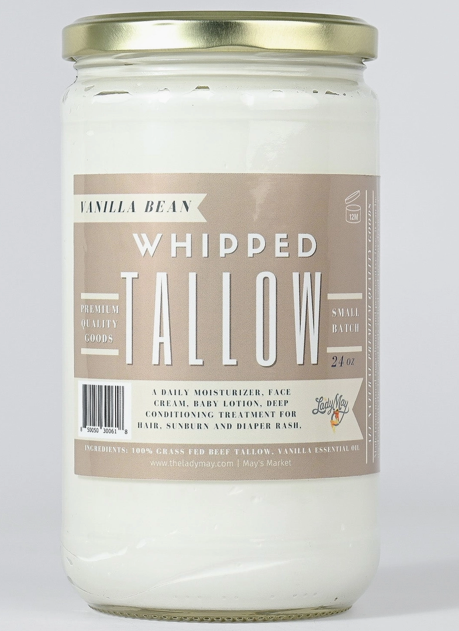Vanilla Whipped Tallow Moisturizer 24oz TALLOW-24-VANWHIP