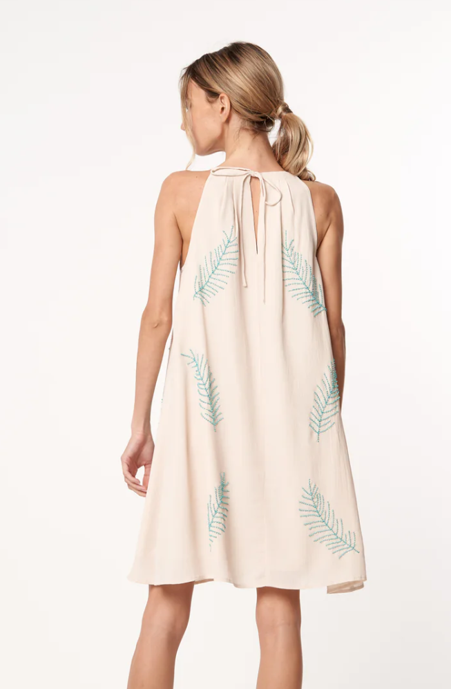 Beaded Palm Dress D4406-SP23225