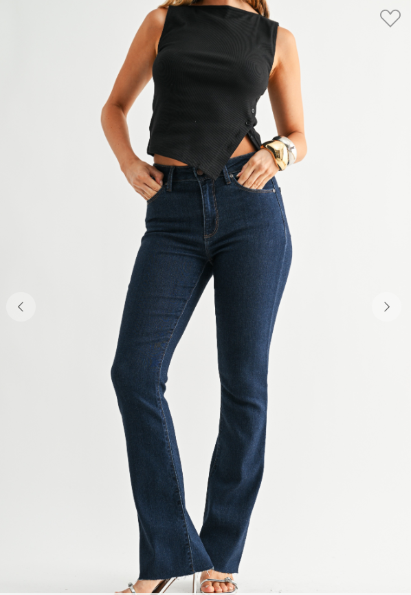 Slim Bootcut With Scissor Cut DP858 DARK