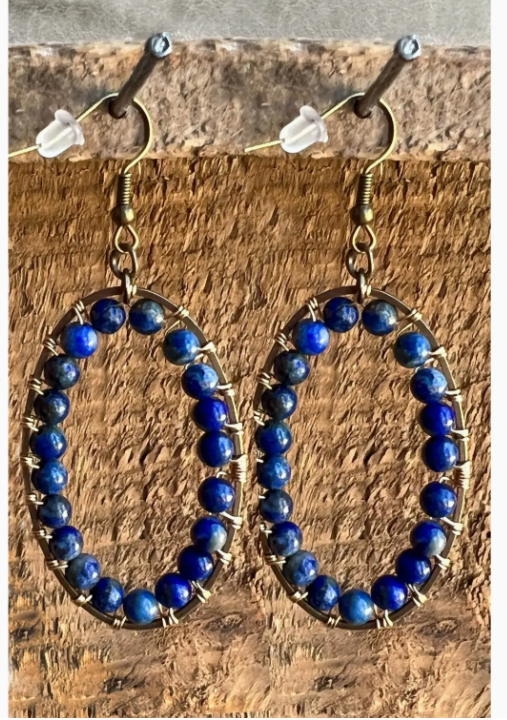 Calista Earrings Blue 68052