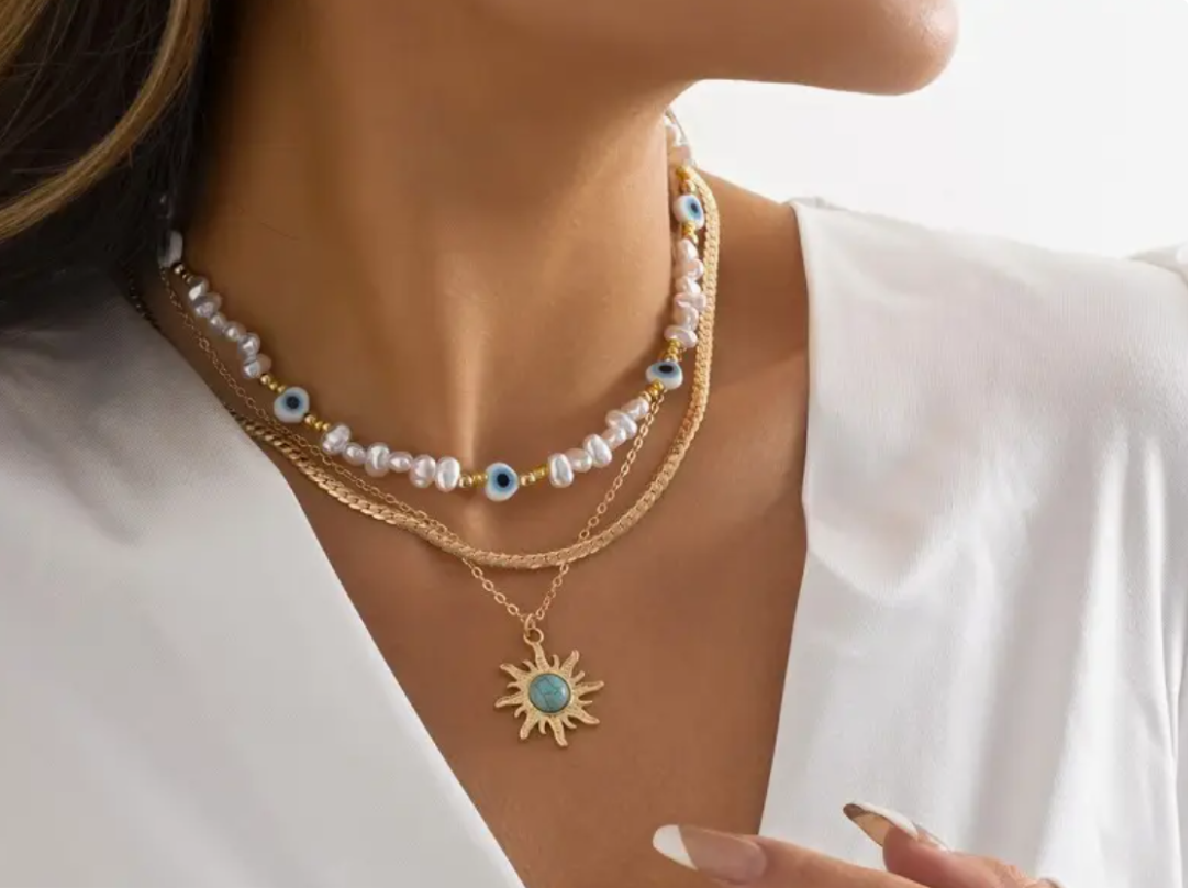 18K Stainless Steel Tarnish Free Star Necklace | 40NK9588