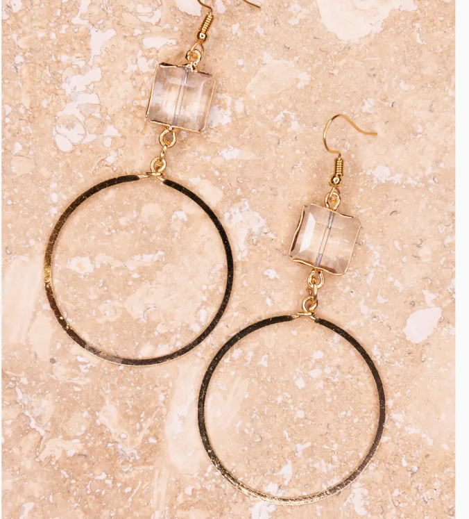 Jessica Earrings with Circle