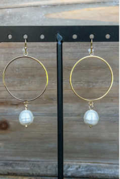 Pearl Hoop Earring 70344