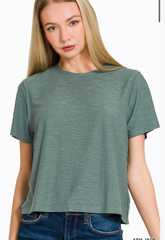 Slub Short Sleeve Tee Z1B-CST-3537Y