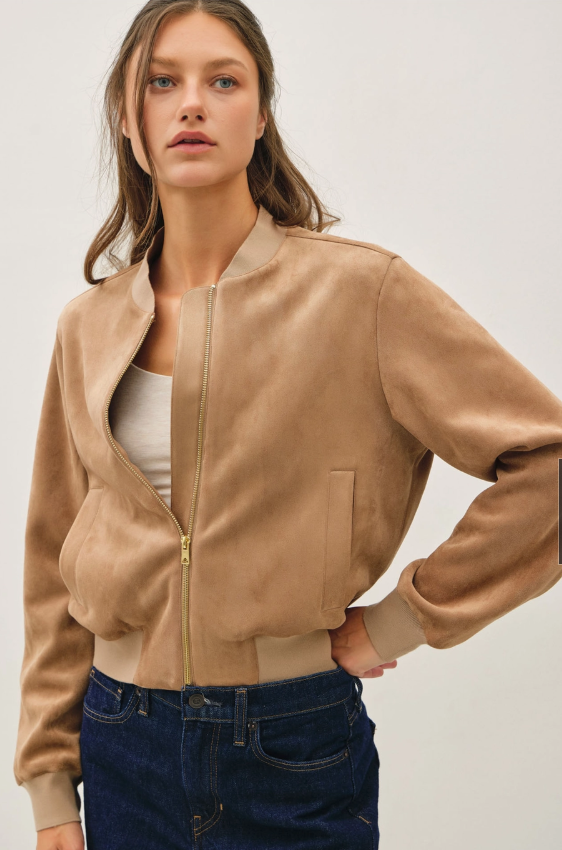 Classic Faux Suede Jacket 31618