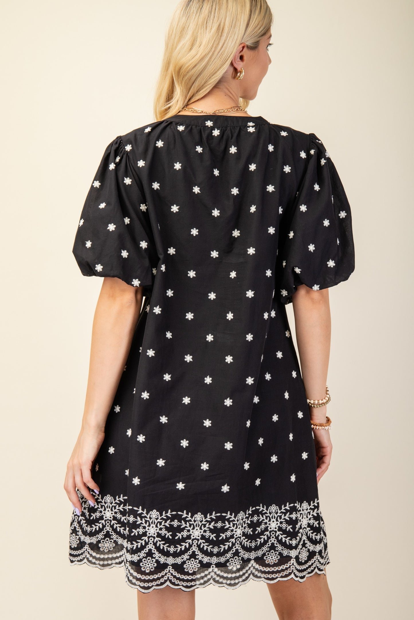 Embroidered Mini Dress TG1244