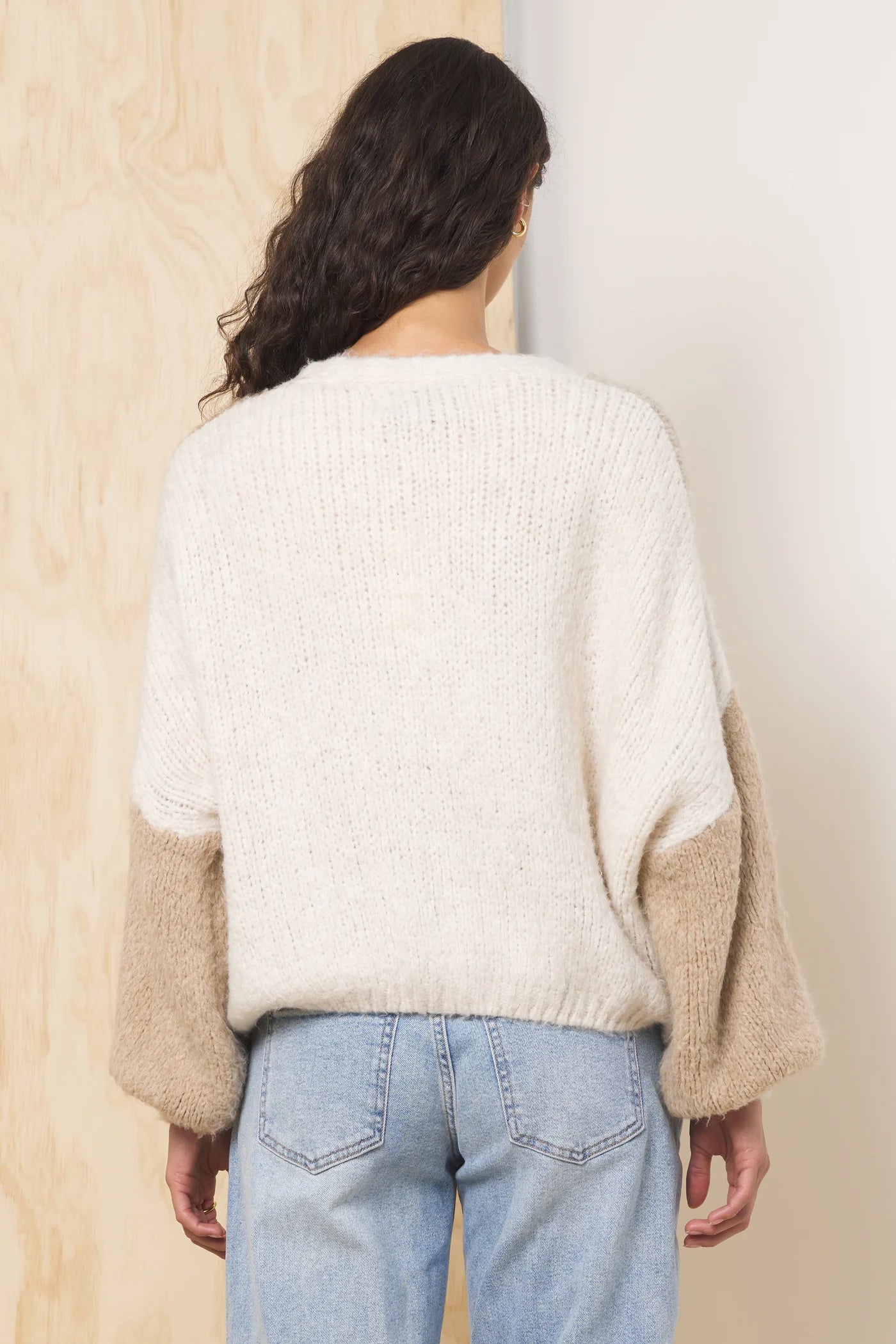 Color Block Cardigan V1007