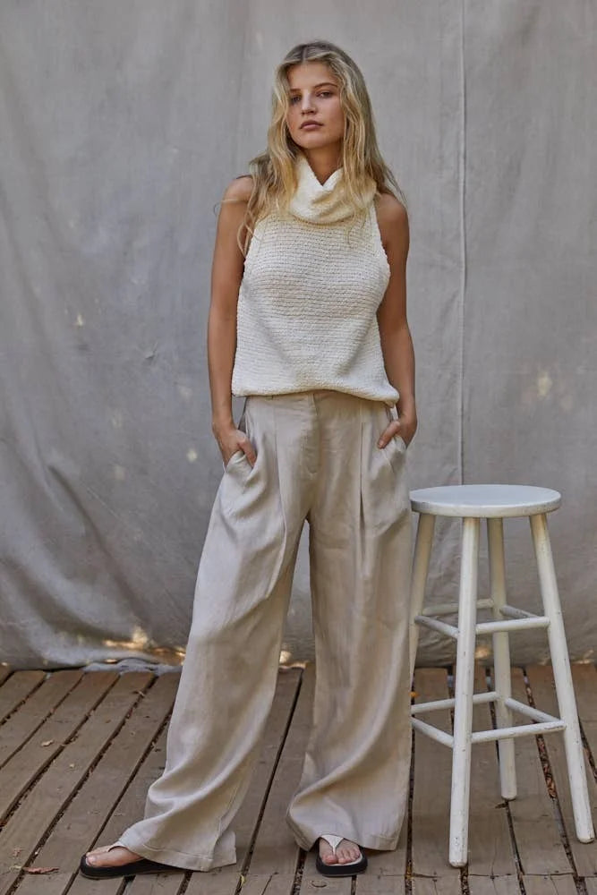 Salma Sweater Crop Top W1064