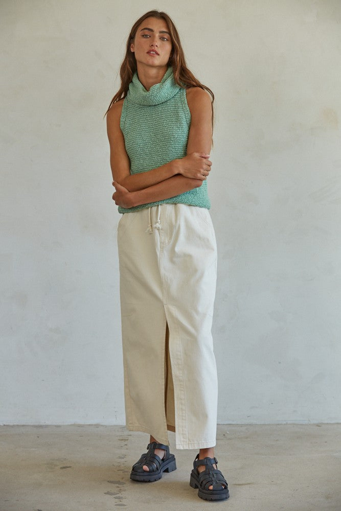 Salma Sweater Crop Top W1064