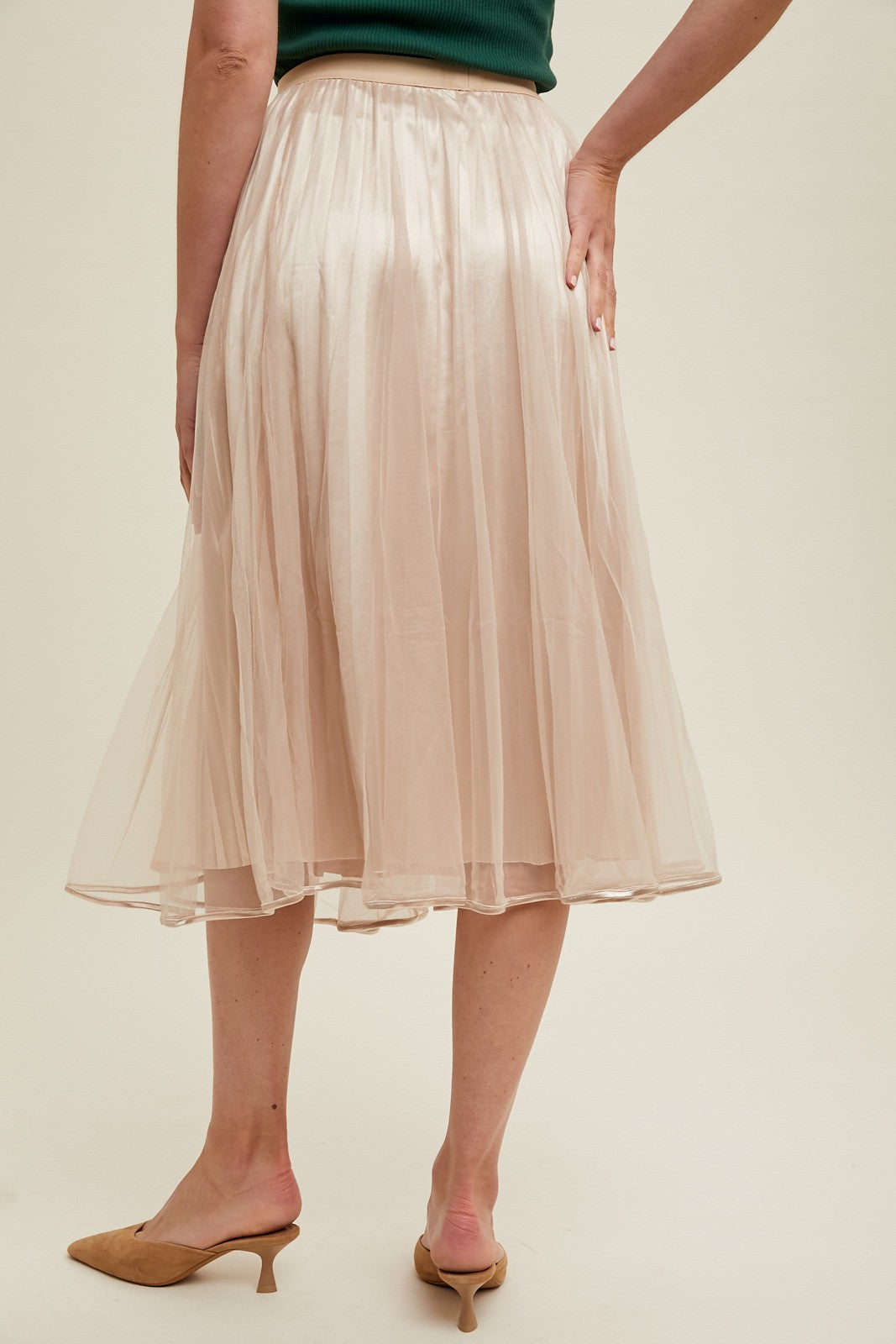 Tulle Midi Skirt WL24-9568