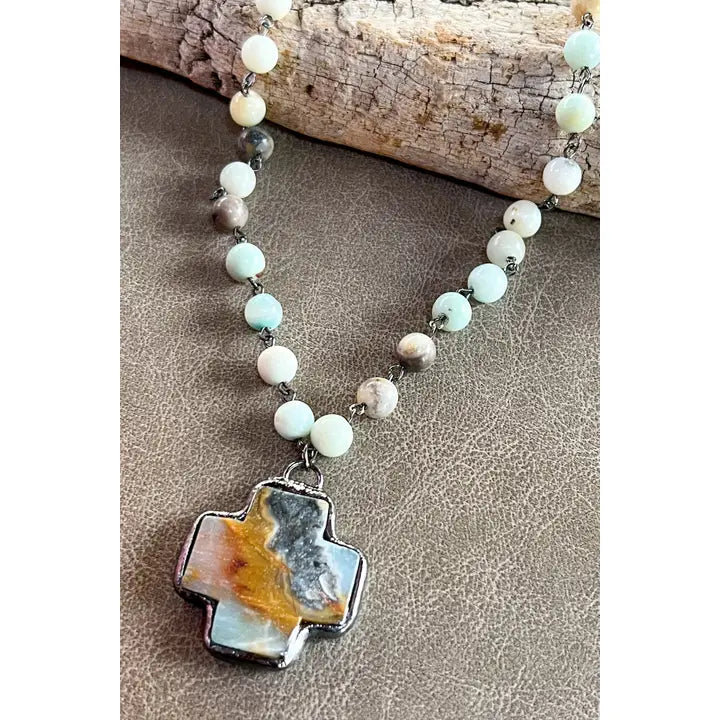 Theresa Necklace in Amazonite 44275