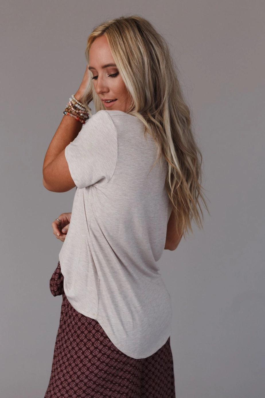 Scoop Neck Bralette Tee RA1139