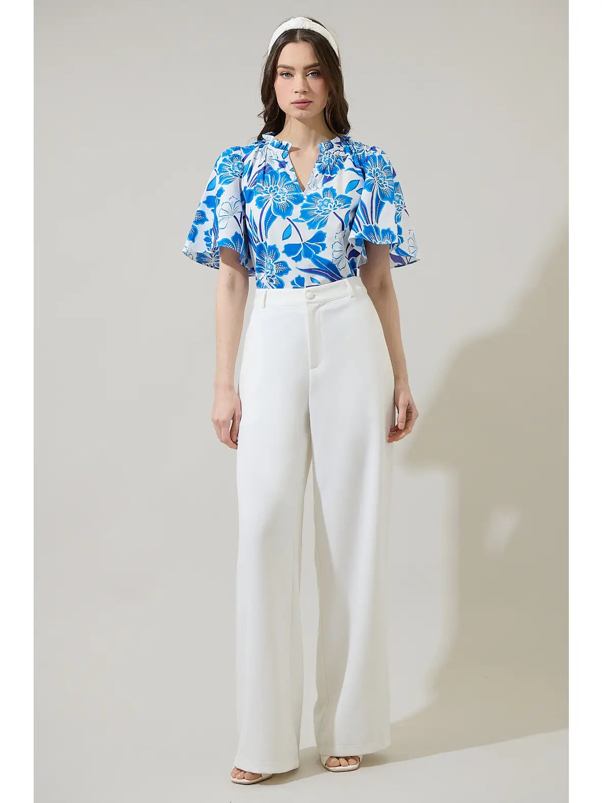 Maci Floral Eve Poplin Top STT17499PA