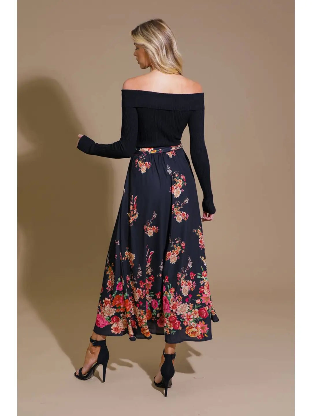 Sweater and Woven Combination Dress ID21441