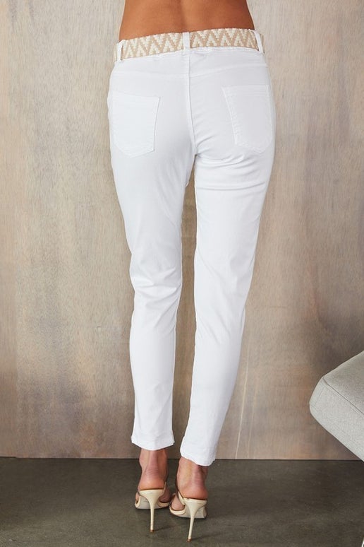 Darted Front Lyocell Blend Skinny Pant 67875